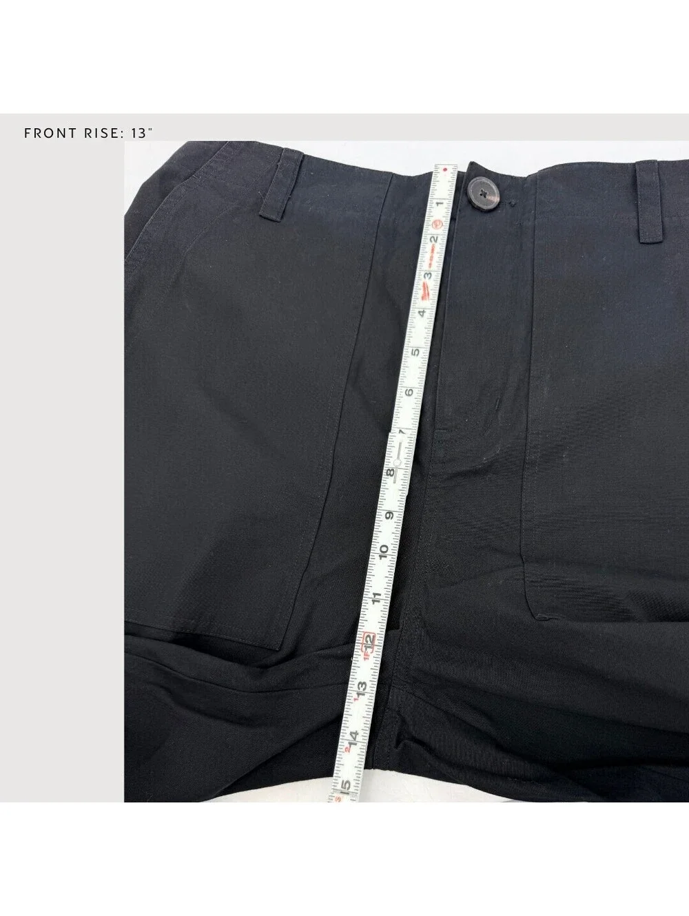 Frame Traveler Cotton Canvas Utility Pants Black Medium